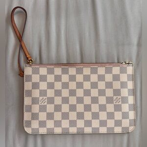 Louis Vuitton Damier Azur Canvas Neverfull Pochette